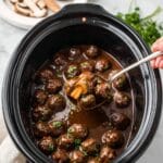 Slow Cooker Salisbury Steak Meatballs Recipe