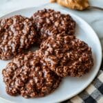 No Bake Chocolate Peanut Butter Oatmeal Cookies Recipe