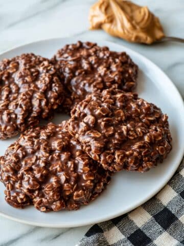 No Bake Chocolate Peanut Butter Oatmeal Cookies Recipe