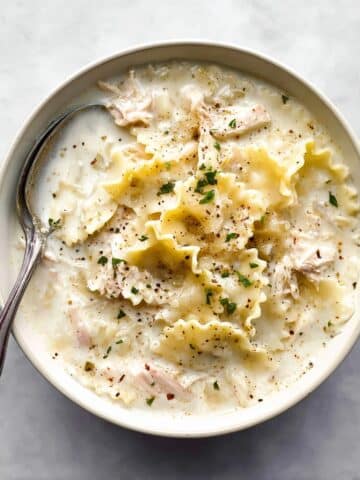 Creamy White Chicken Lasagna Soup Recipe
