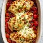 Balsamic Baked Chicken Breast with Tomato Sauce and Mozzarella Recipe