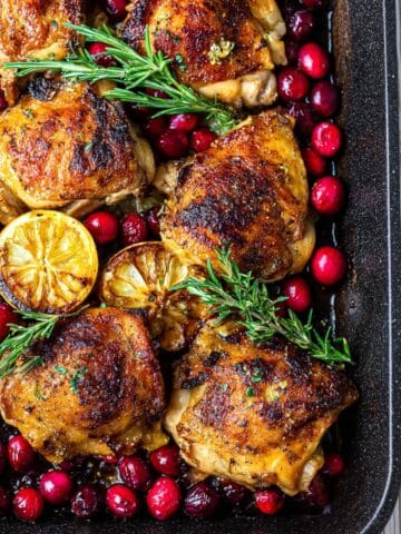Baked Cranberry Chicken with Rosemary Recipe