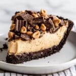 Peanut Butter Pie with Chocolate Crust and Reese’s Topping Recipe