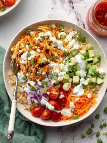 Buffalo Chicken Rice Bowls Recipe