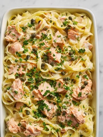 Healthier Smoked Salmon Linguine Recipe