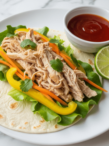 Sweet Chili Chicken Wraps Recipe