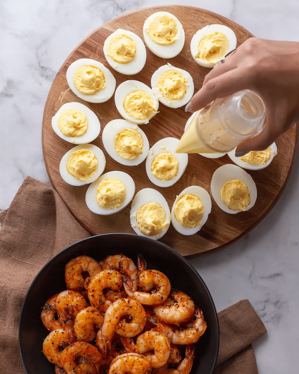Cajun Shrimp Deviled Eggs Recipe