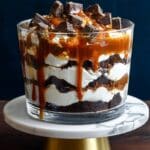 Salted Caramel Brownie Cheesecake Trifle Recipe