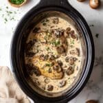 Slow Cooker Mushroom Chicken Recipe