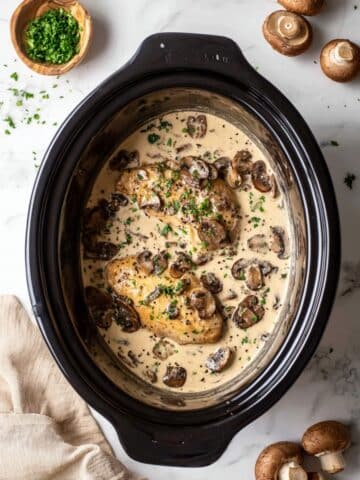 Slow Cooker Mushroom Chicken Recipe