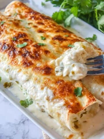 White Chicken Enchiladas Recipe