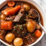 Slow Cooker Beef Stew with Mushrooms Recipe