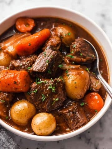 Slow Cooker Beef Stew with Mushrooms Recipe