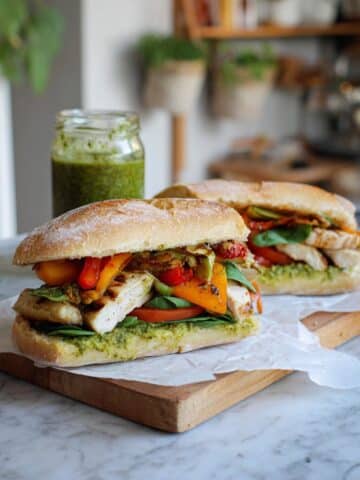 Grilled Chicken Pesto Sandwich Recipe