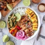 Hawaiian Chicken and Veggie Teriyaki Bowls Recipe