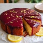 Lemon Blueberry Cake with Cyanberry Glaze Recipe