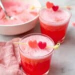 Rainbow Sherbet Punch with Sparkling Strawberry Soda Recipe