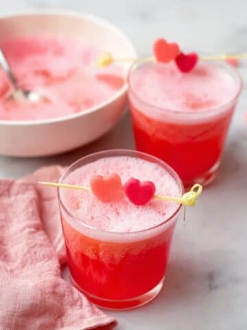 Rainbow Sherbet Punch with Sparkling Strawberry Soda Recipe