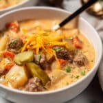 Crockpot Cheeseburger Soup Recipe