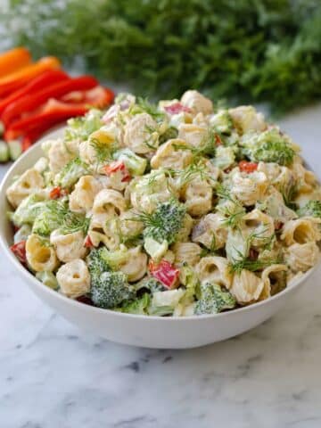 Creamy Ranch Protein Pasta Salad Recipe