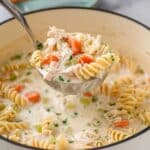 Creamy Chicken Soup with Noodles and Fresh Herbs Recipe