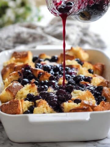 Blueberry and Cream Cheese French Toast Casserole Recipe