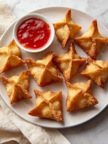 Crispy Crab Rangoon with Sweet Thai Chili Sauce Recipe