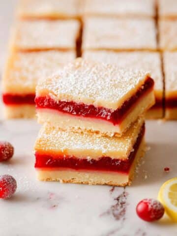 Tangy Cranberry Lemon Bars Recipe