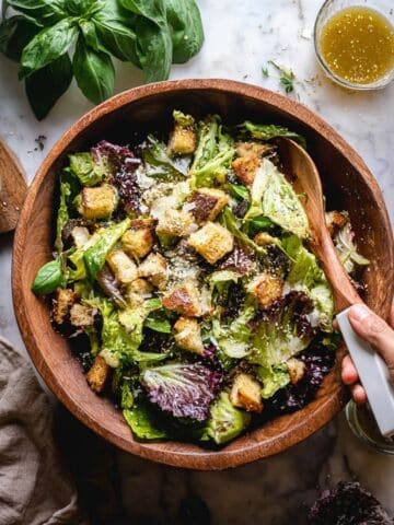 Lemon Parmesan Sesame Salad Recipe