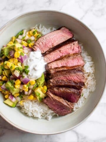 Spicy Lemon Herb Steak Bowl Recipe