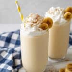 Creamy Banana Milkshake with Vanilla and Cinnamon Recipe