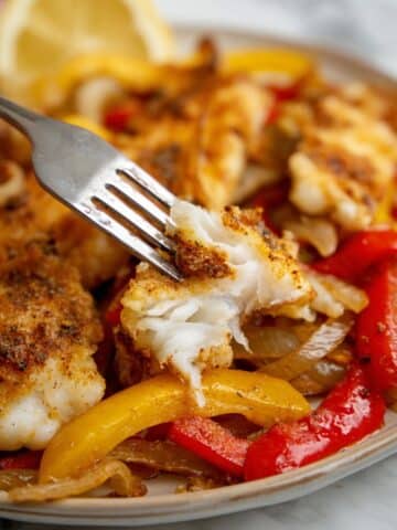 Baked Tilapia in Lemon Garlic Sauce Recipe