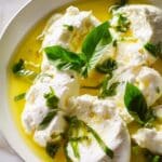Lemon Basil Burrata with Garlic Toasts Recipe
