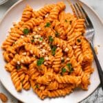 Quick Pasta with Homemade Romesco Sauce Recipe