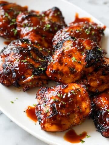 Caramelized BBQ Chicken Thighs in the Oven Recipe
