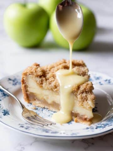 Irish Apple Cake with Custard and Oat Streusel Recipe
