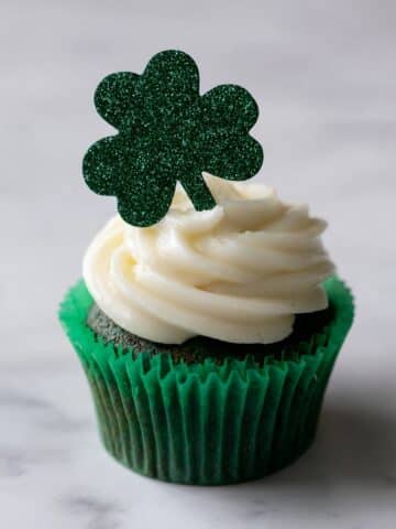 Green Velvet Cupcakes with Baileys® Irish Cream Frosting Recipe