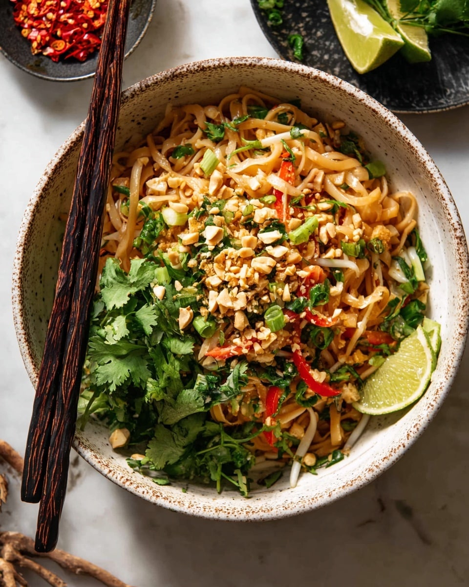 30 Minute Garlic Butter Chicken Pad Thai: Quick & Flavorful