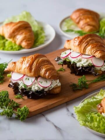 Deluxe Egg Salad Croissant Sandwich Recipe
