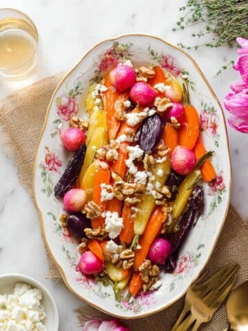 Honey Butter Roasted Carrots and Radishes Side Dish Recipe