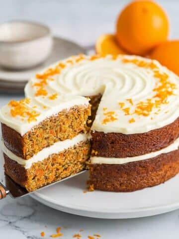 Orangey Carrot Cake with Cream Cheese Frosting Recipe