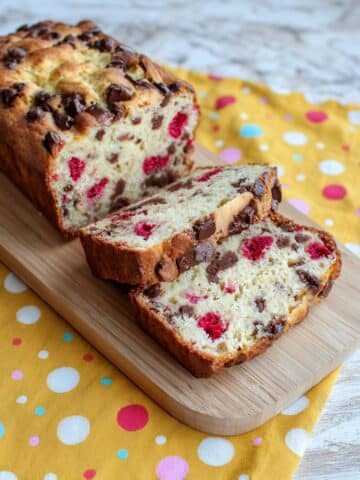 Raspberry Dark Chocolate Banana Bread Recipe