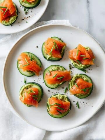 Smoked Salmon, Avocado and Cucumber Bites Recipe