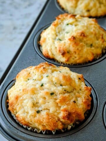 Irish Soda Bread Muffins with Chives, Spring Onions, Dill, and Cheddar Recipe