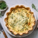 Smoked Salmon and Spring Vegetable Quiche Recipe