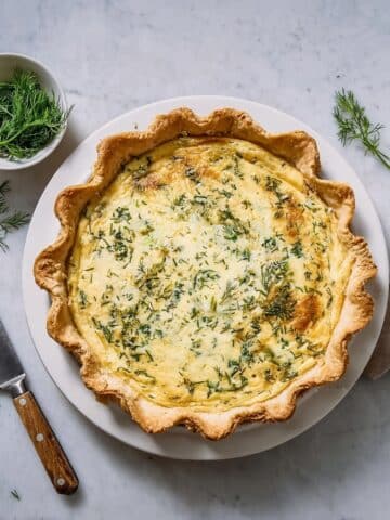 Smoked Salmon and Spring Vegetable Quiche Recipe