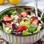 Spring Salad with Strawberries, Goat Cheese, and Lemon Honey Vinaigrette Recipe