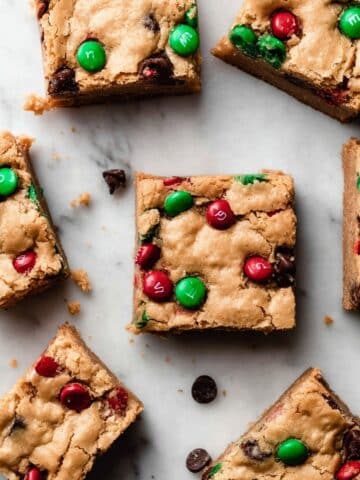 Soft M&M Cookie Bars Recipe