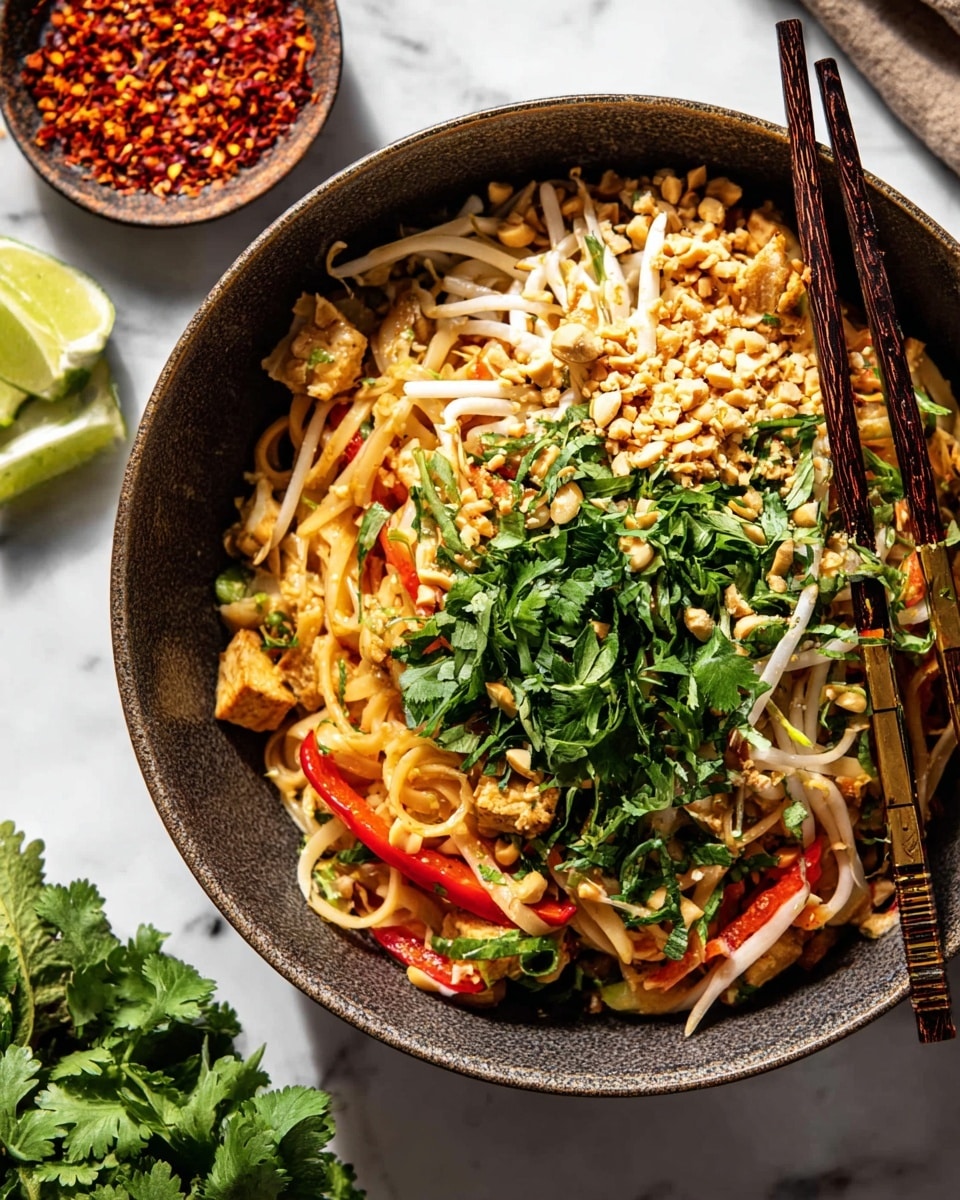 30 Minute Garlic Butter Chicken Pad Thai: Quick & Flavorful