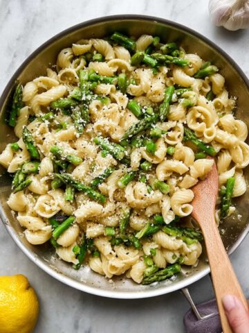 Lemon Garlic Asparagus Pasta Recipe